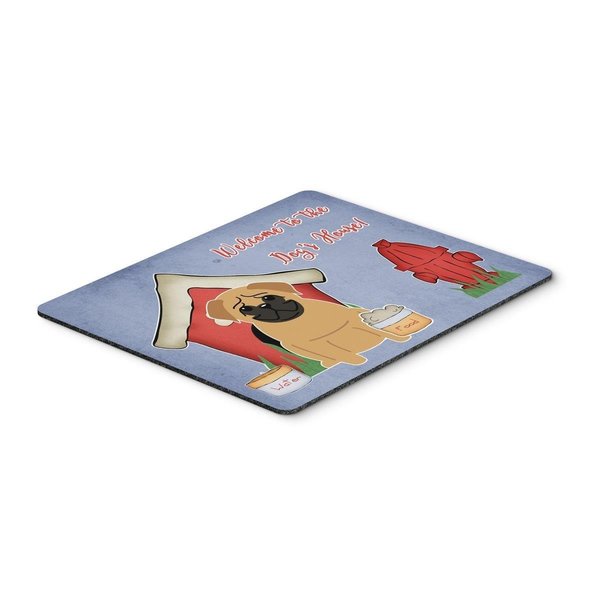 Skilledpower Dog House Collection Pug Brown Mouse Pad&#44; Hot Pad or Trivet SK54443